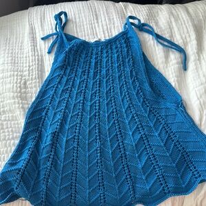 Zara Blue Knit Tank Top